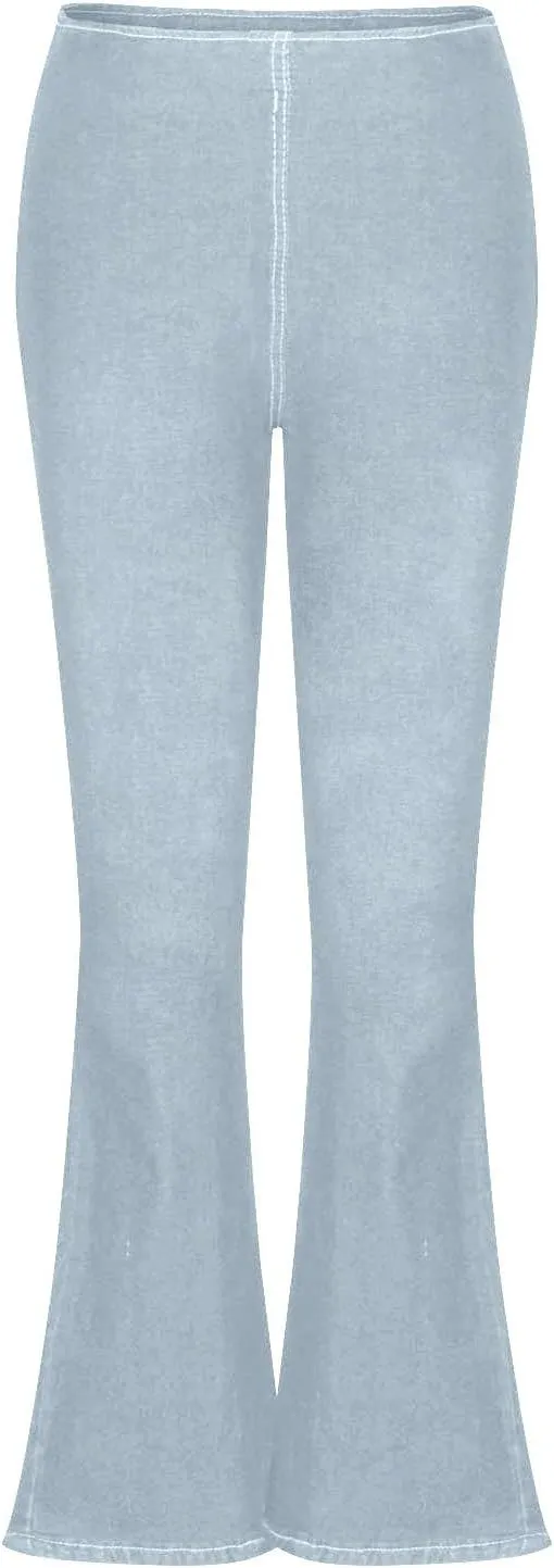 Flare Jeans for Women Ladies Elastic Pull-On Skinny Bootcut Denim Jeggings Tummy Control High Waisted Trendy Jeans
