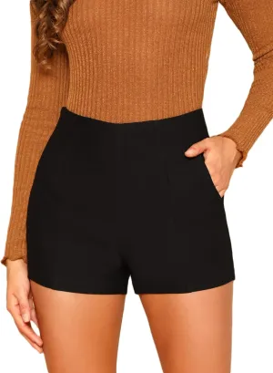 Floerns Women's Casual High Waist Skinny Shorts with Pocket