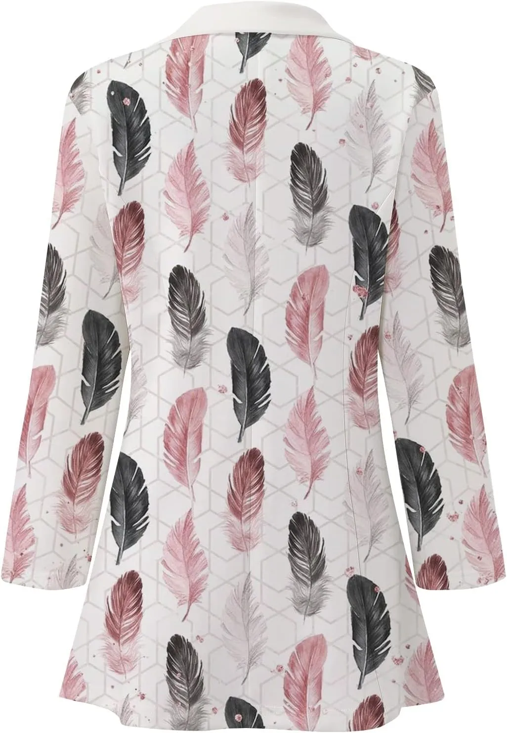 Floral Blazers for Women Long Sleeve Trendy Casual Open Front Printed Dressy Fitted Suit Jackets