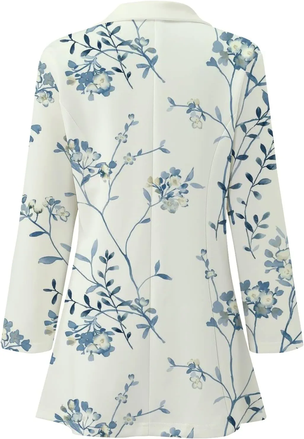 Floral Blazers for Women Long Sleeve Trendy Casual Open Front Printed Dressy Fitted Suit Jackets