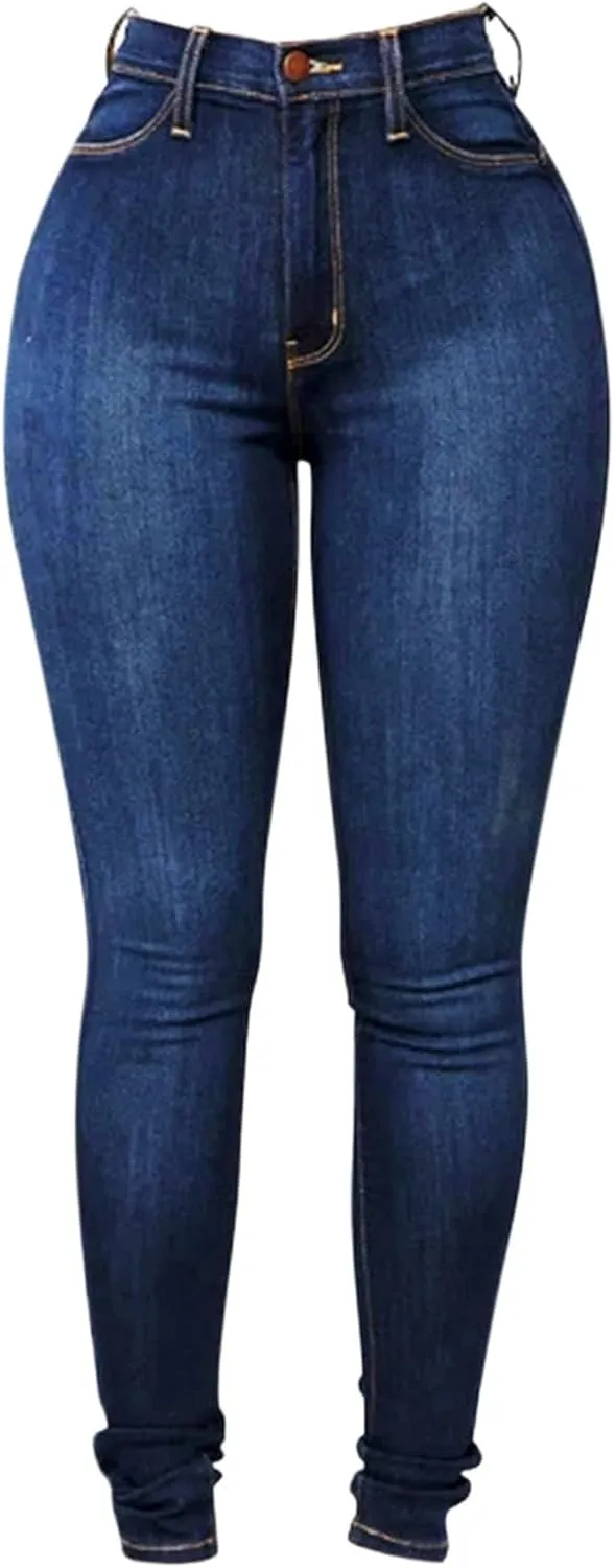 FZVYD Women's High Waist Jeans Slim Fit Casual 2025 Fashion Trousers Denim Pants Hip-Lifting Jeans Skinny Stretchy Leggings