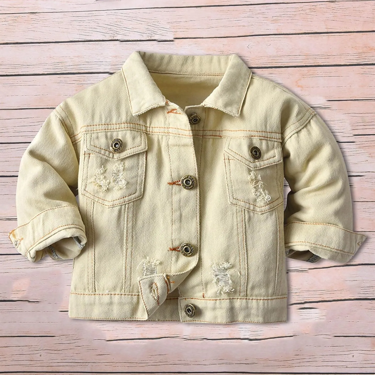 Girls' Toddler Trucker Jacket Girls Denim Jacket Kids Girls Boys Denim Jackets Baby Jacket, Boys Jackets