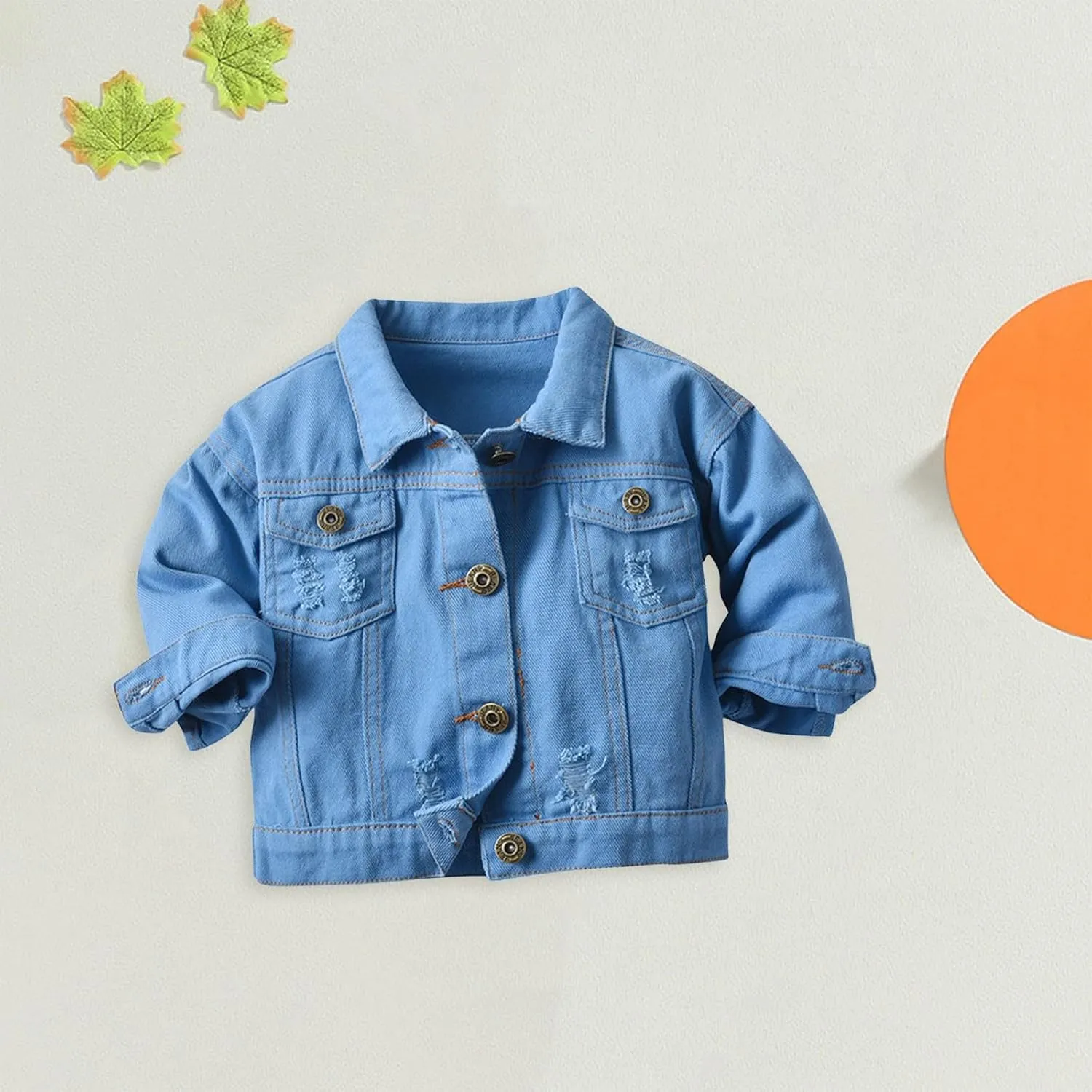 Girls' Toddler Trucker Jacket Girls Denim Jacket Kids Girls Boys Denim Jackets Baby Jacket, Boys Jackets