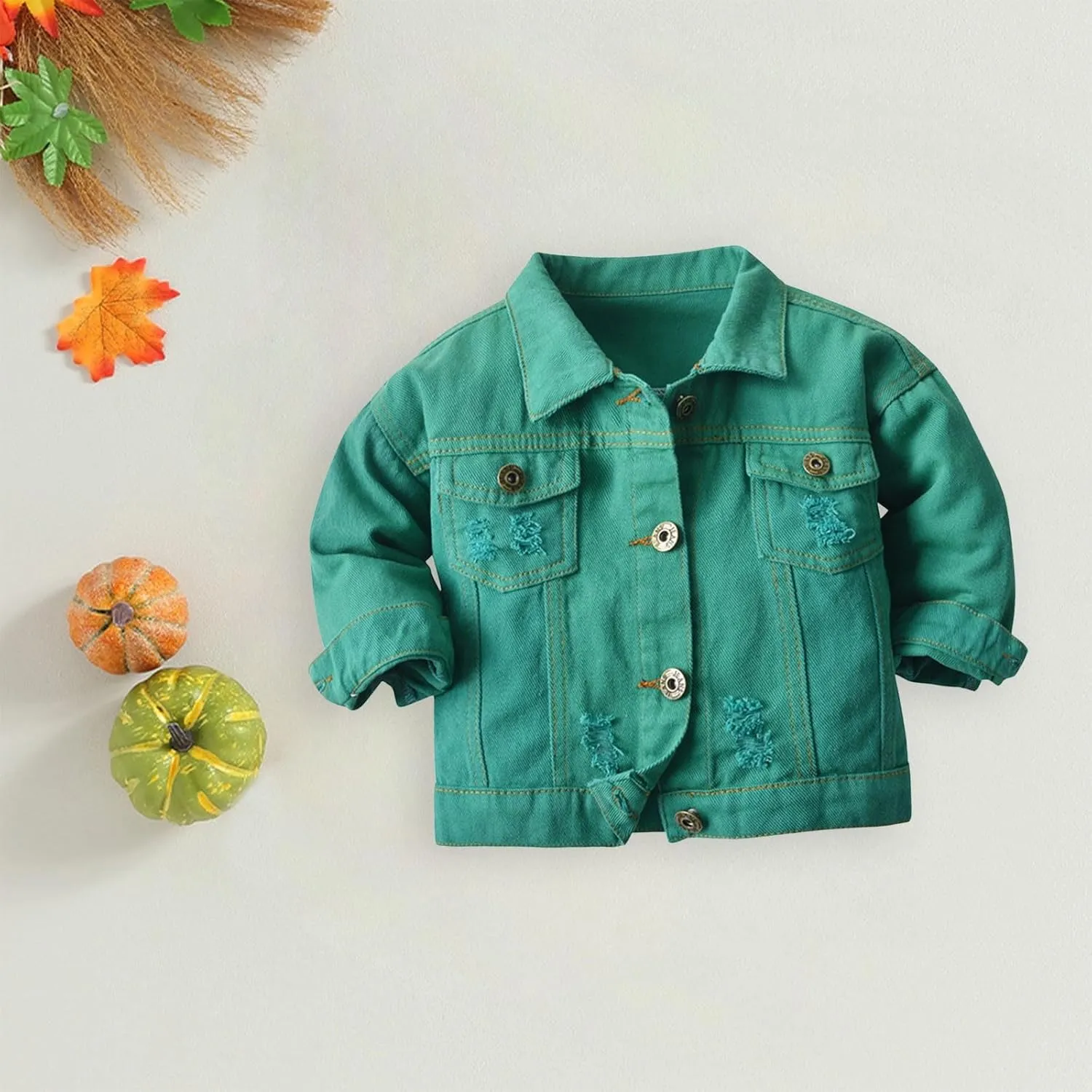 Girls' Toddler Trucker Jacket Girls Denim Jacket Kids Girls Boys Denim Jackets Baby Jacket, Boys Jackets