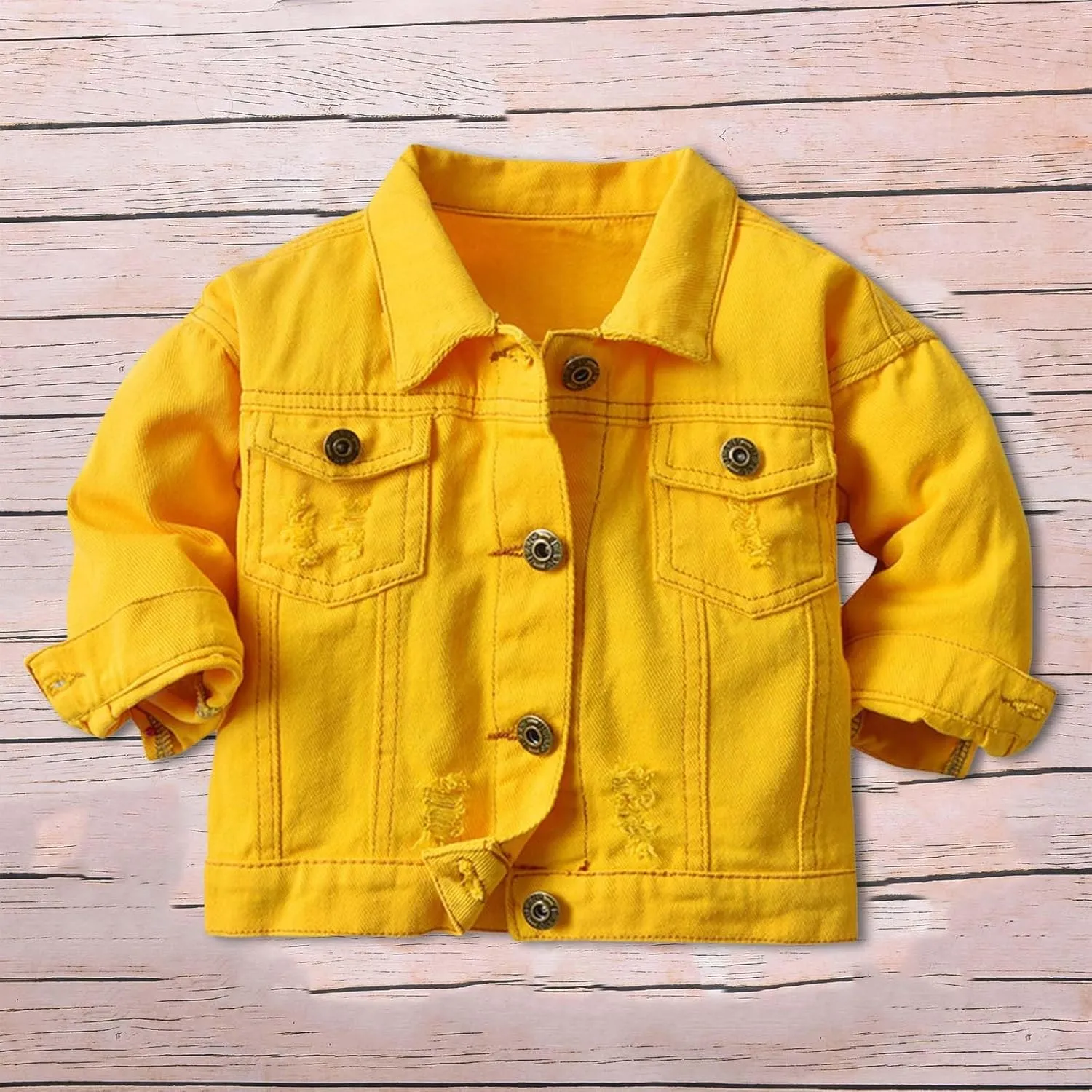 Girls' Toddler Trucker Jacket Girls Denim Jacket Kids Girls Boys Denim Jackets Baby Jacket, Boys Jackets