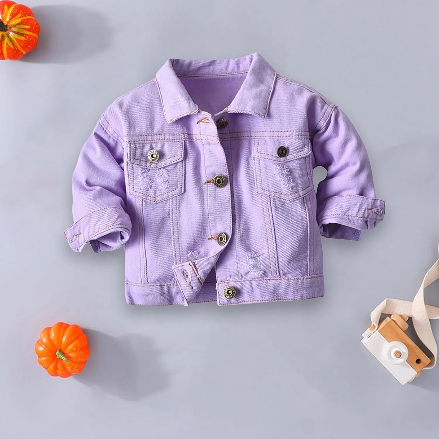 Girls' Toddler Trucker Jacket Girls Denim Jacket Kids Girls Boys Denim Jackets Baby Jacket, Boys Jackets