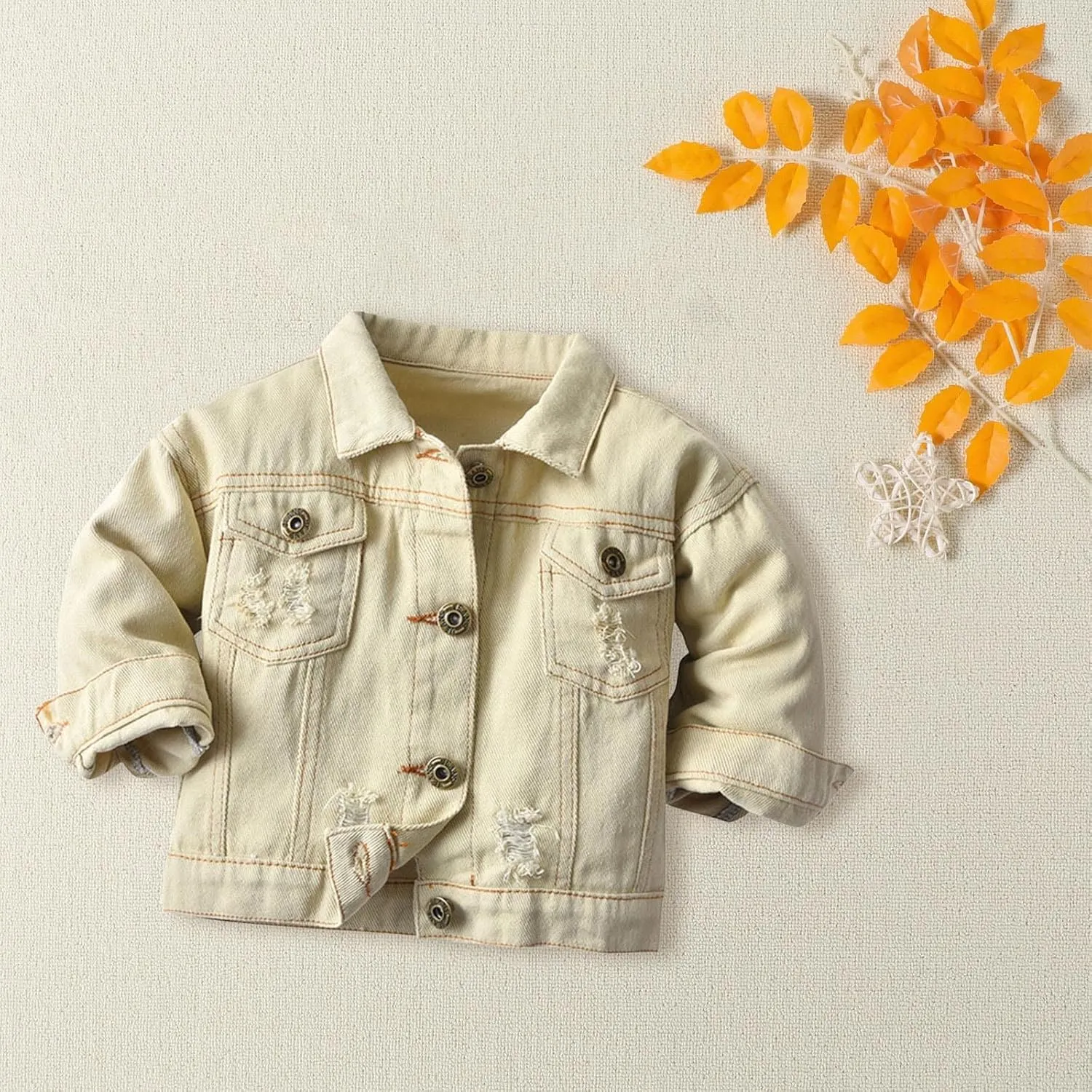 Girls' Toddler Trucker Jacket Girls Denim Jacket Kids Girls Boys Denim Jackets Baby Jacket, Boys Jackets