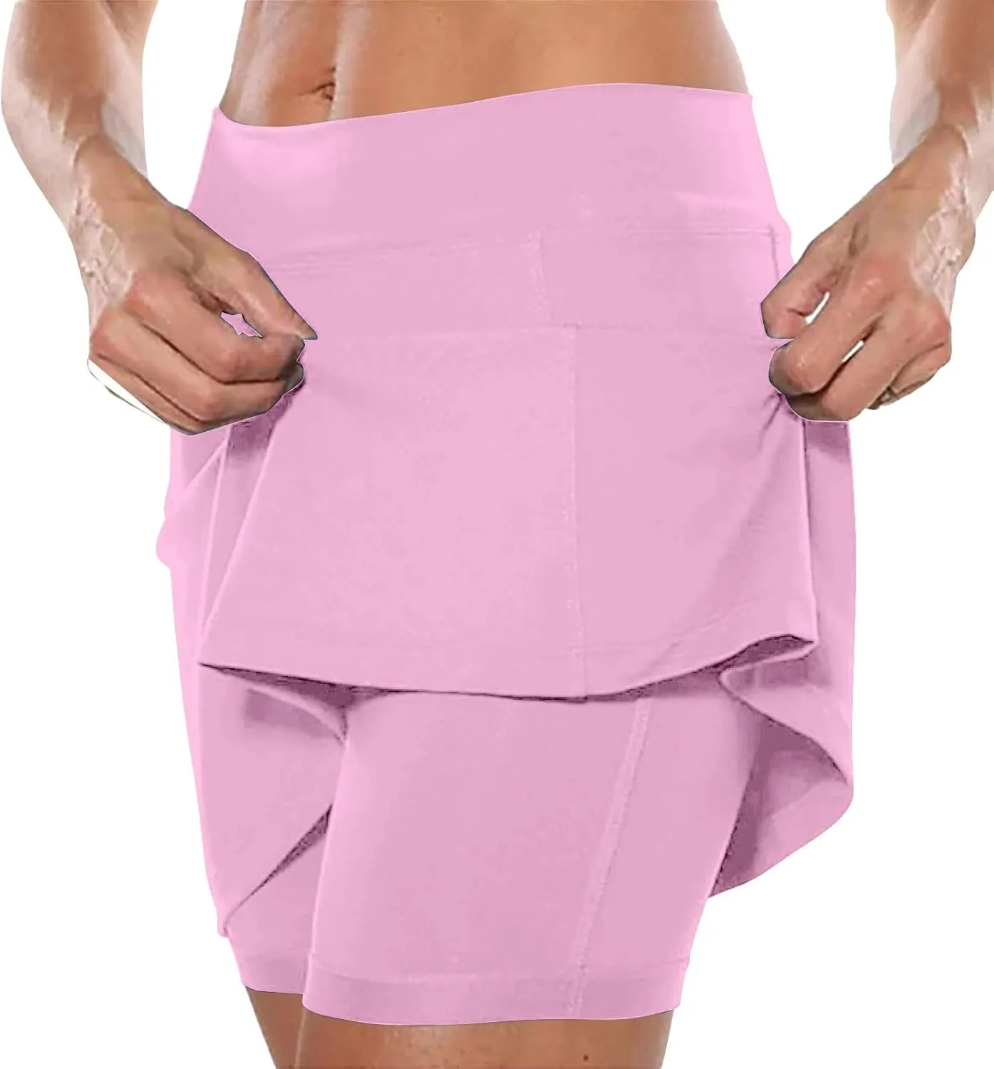Golf Skirts for Women 18 inch Length Workout Shorts Women Longer Inseam Plus Size Shorts for Women 3X