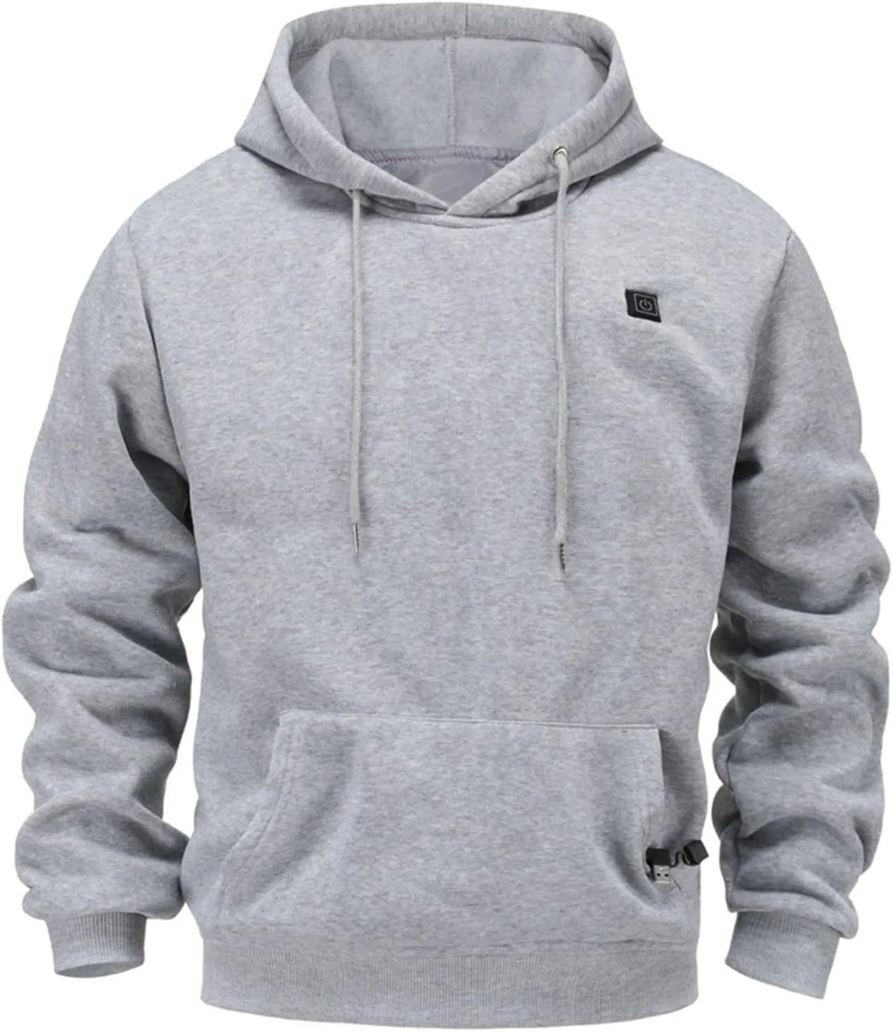 Heated Hoodies Unisex, Heated Sweatshirt Hooded Pullover Lightweight Warm Thicken Outdoor Winter Puffer Jackets