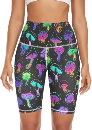 High Waist Yoga Shorts for Women Athletic Shorts Leggings with Hidden Pockets