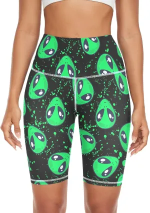 High Waist Yoga Shorts for Women Athletic Shorts Leggings with Hidden Pockets