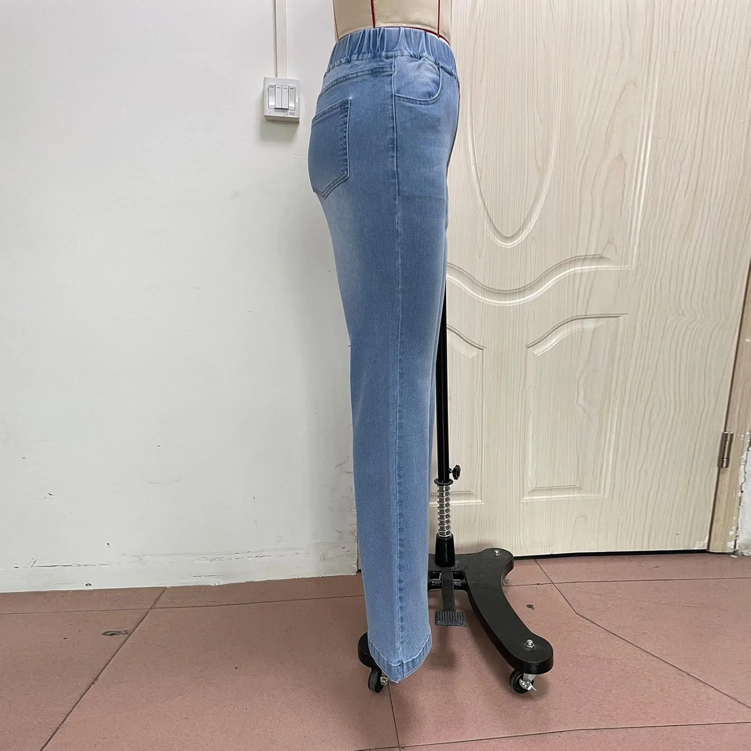High Waisted Bootcut Midi Jeans for Women 2025 Trendy Stretch Slim Fit Bell Bottom Flare Jeans Denim Pants