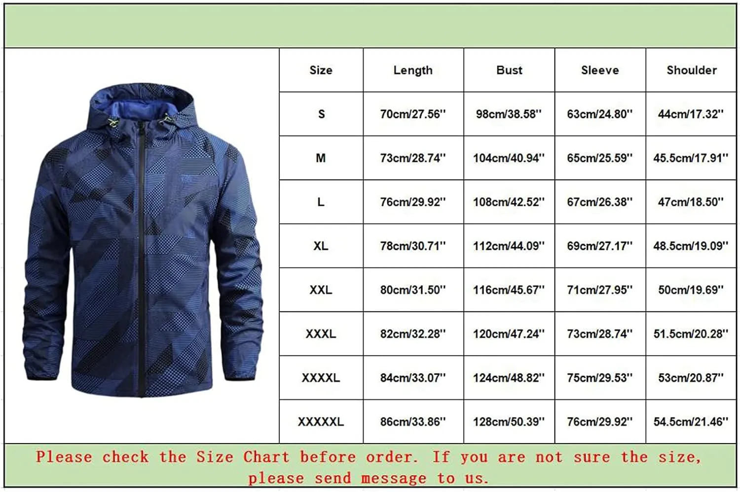 Jackets for Men,Men's Jacket Lightweight Windbreaker Rain Jacket Windproof Casual Jacket Full Zip Outdoor Hiking Cycling Coat