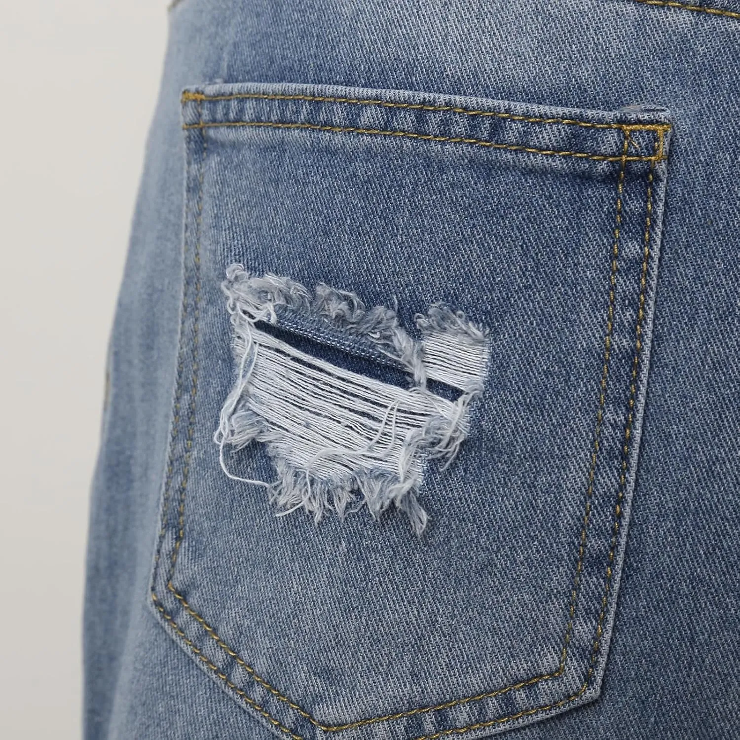 Jean Shorts for Women Summer Comfy High Waisted Stretchy Ripped Denim Shorts Casual Loose Soft Frayed Hem