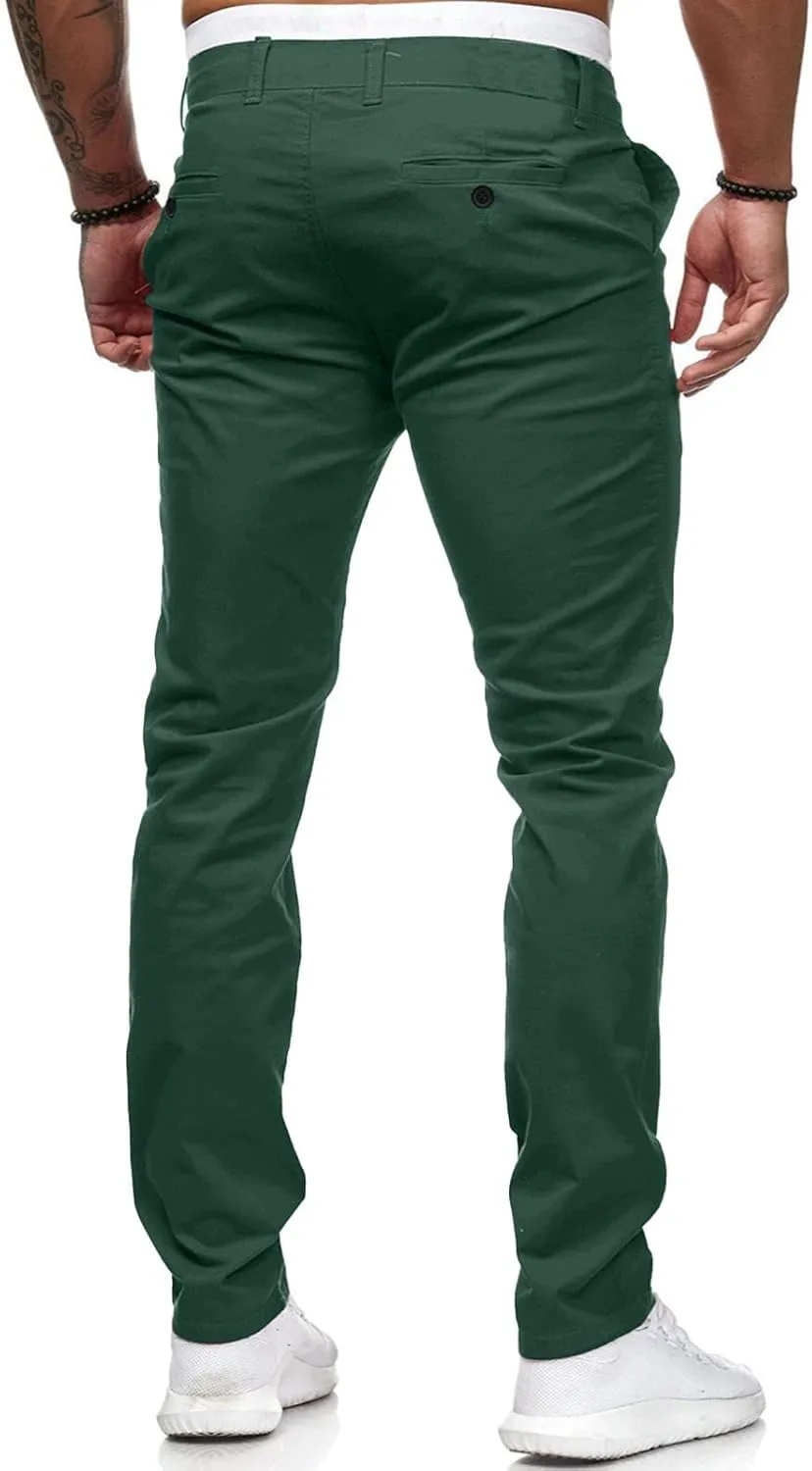 Jeans for Men Slim Fit Skinny Stretch Comfy Jeans Denim Pants Casual Straight Leg Full Length Trousers with Pocket