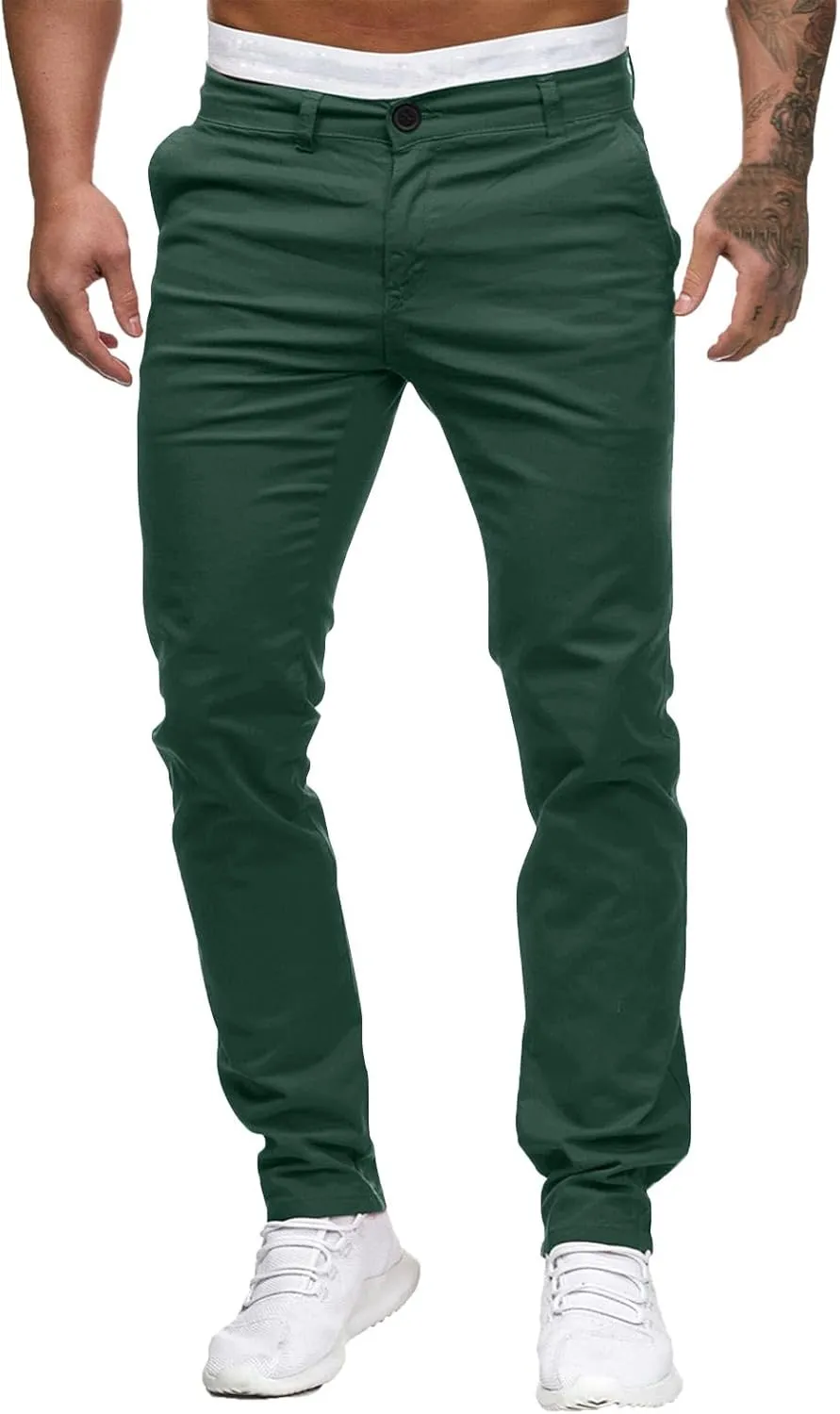 Jeans for Men Slim Fit Skinny Stretch Comfy Jeans Denim Pants Casual Straight Leg Full Length Trousers with Pocket