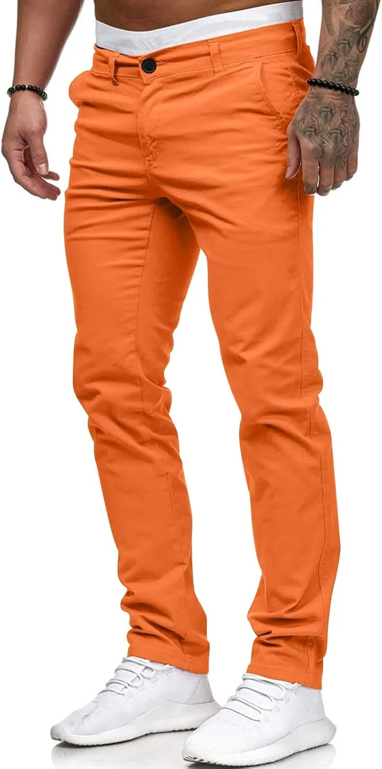Jeans for Men Slim Fit Skinny Stretch Comfy Jeans Denim Pants Casual Straight Leg Full Length Trousers with Pocket