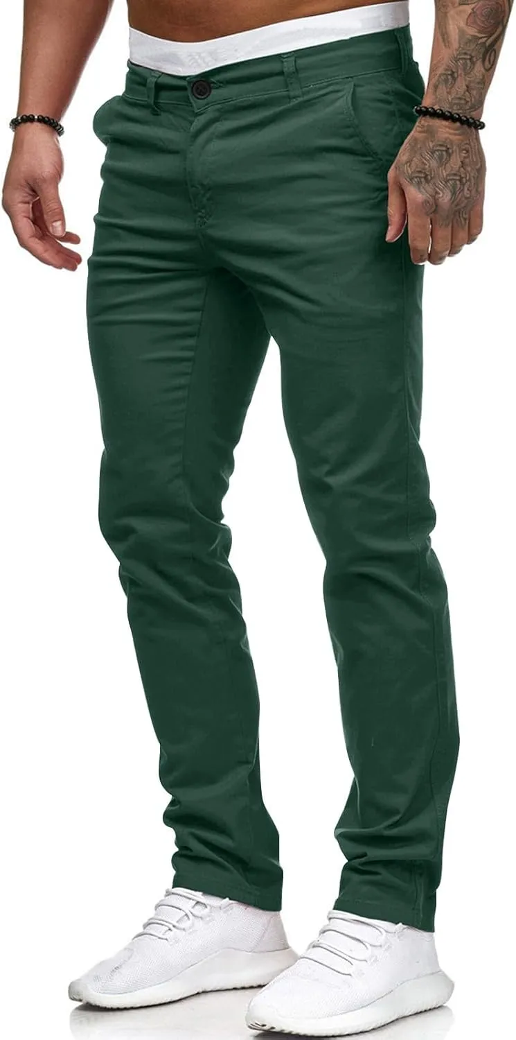 Jeans for Men Slim Fit Skinny Stretch Comfy Jeans Denim Pants Casual Straight Leg Full Length Trousers with Pocket