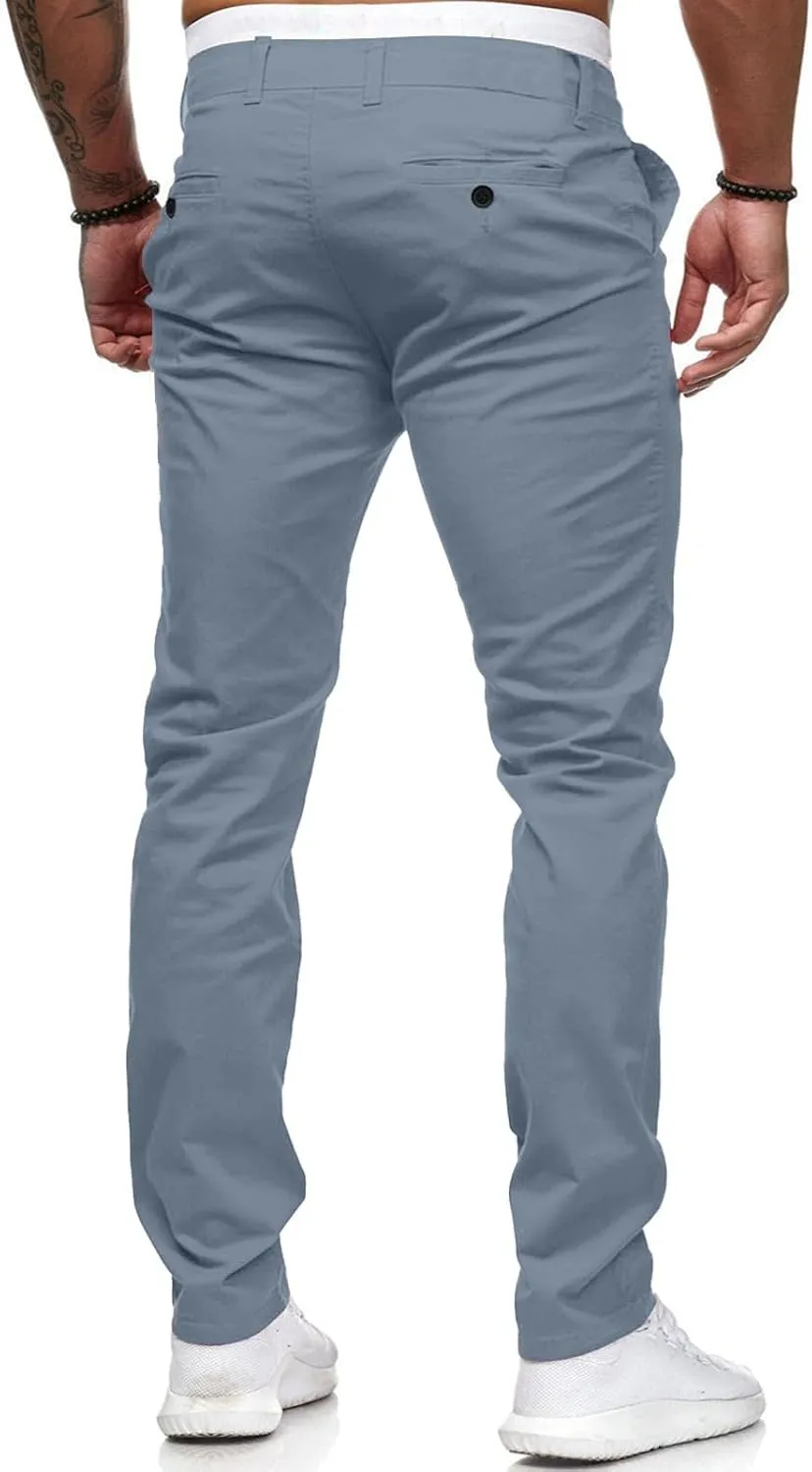 Jeans for Men Slim Fit Skinny Stretch Comfy Jeans Denim Pants Casual Straight Leg Full Length Trousers with Pocket