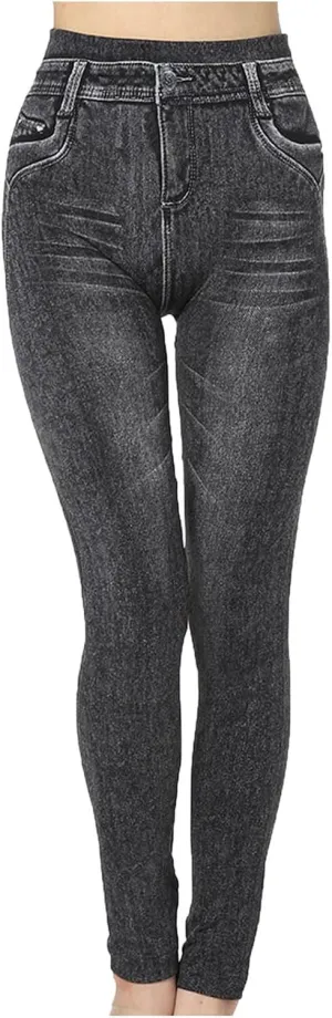 Jeans for Women Trendy Classic Button Push up Skinny Jeans Trousers Slim Fit High Waisted Denim Pants