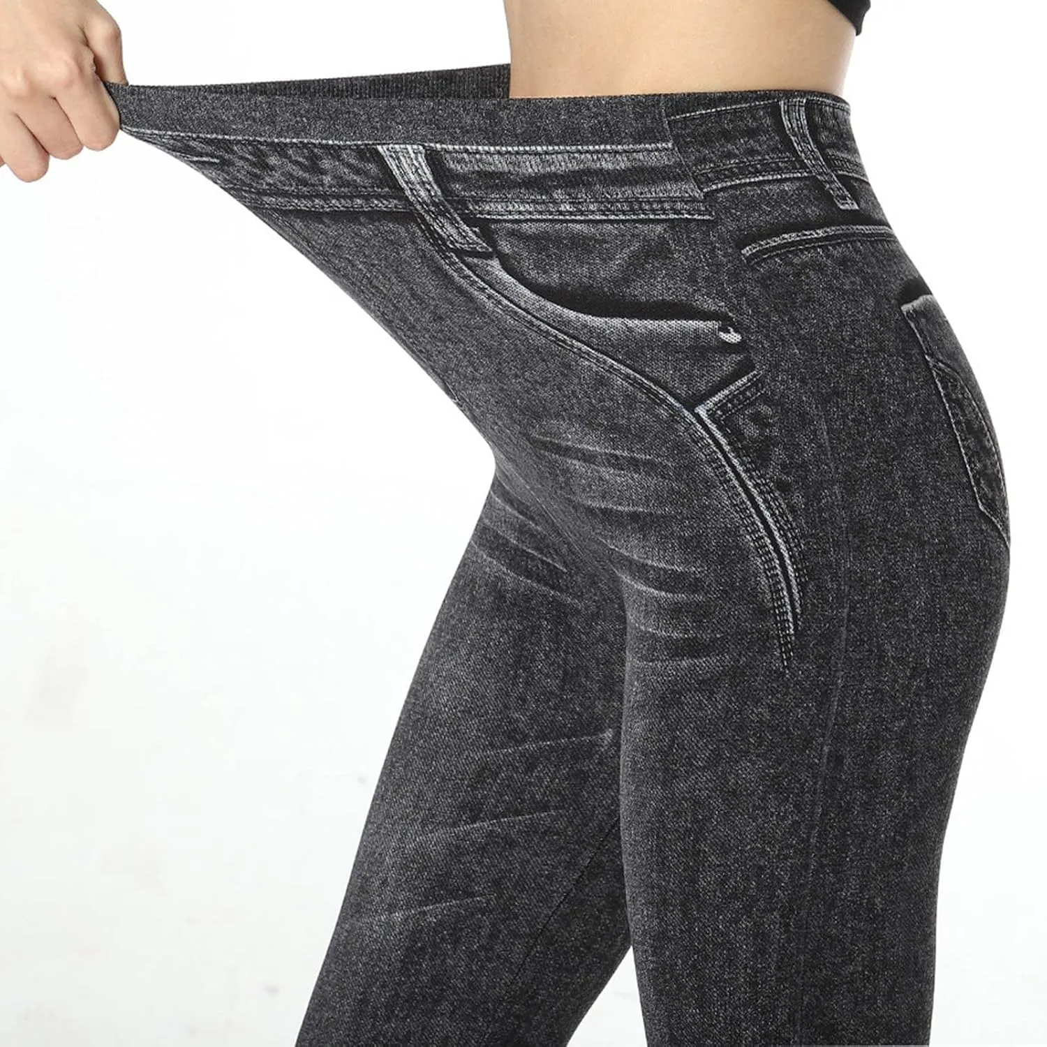 Jeans for Women Trendy Classic Button Push up Skinny Jeans Trousers Slim Fit High Waisted Denim Pants
