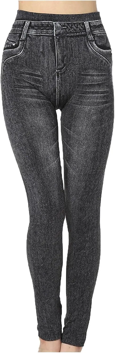 Jeans for Women Trendy Classic Button Push up Skinny Jeans Trousers Slim Fit High Waisted Denim Pants