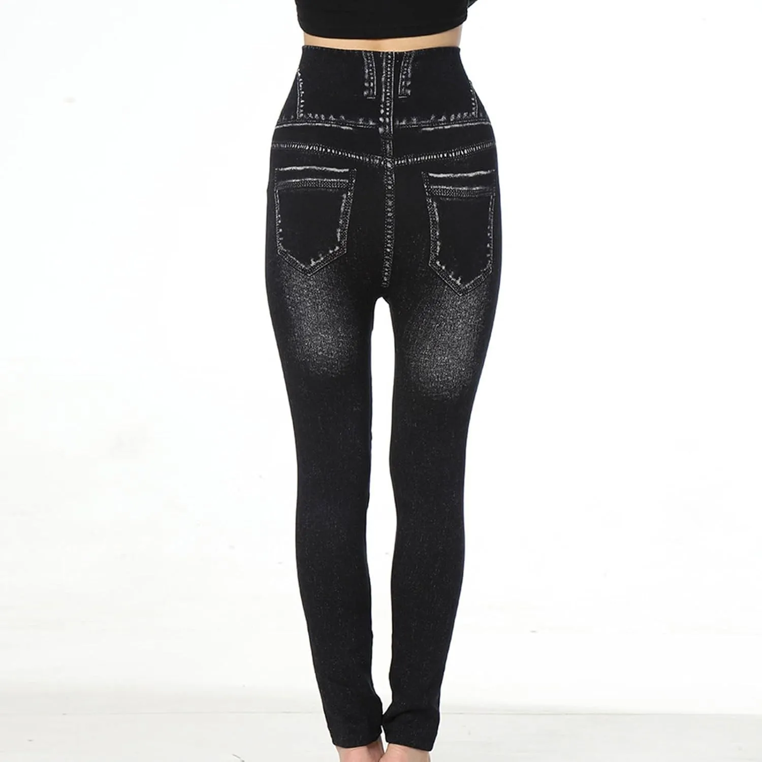 Jeans for Women Trendy Classic Button Push up Skinny Jeans Trousers Slim Fit High Waisted Denim Pants