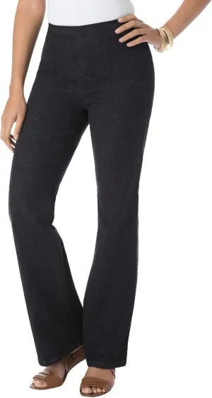 Jessica London Women's Plus Size Bootcut Stretch Jeans Elastic Waist