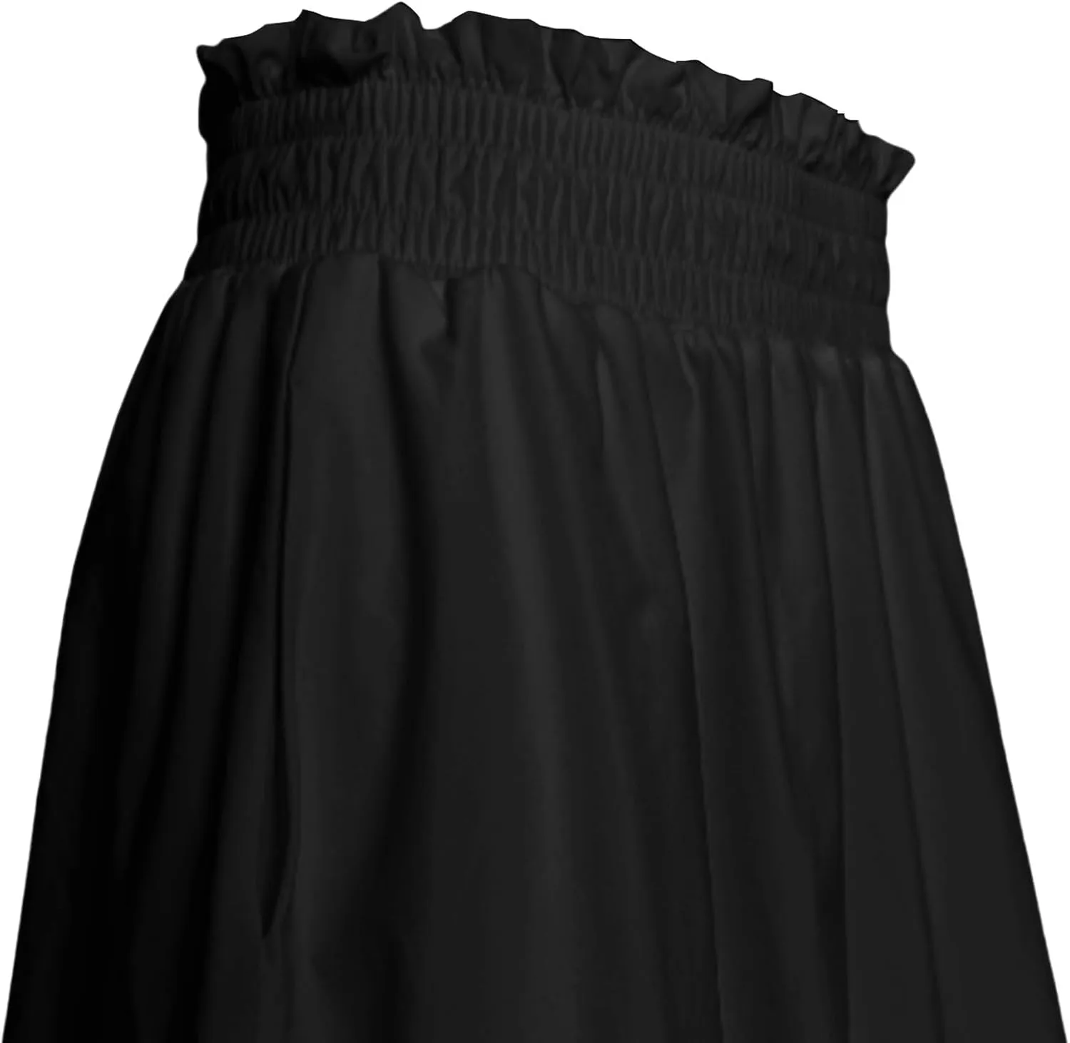 JOFOW Casual Puff Bubble Mini Skirts Going Out Skirts for Women Mini Skirt with Shorts Ruffle Shorts
