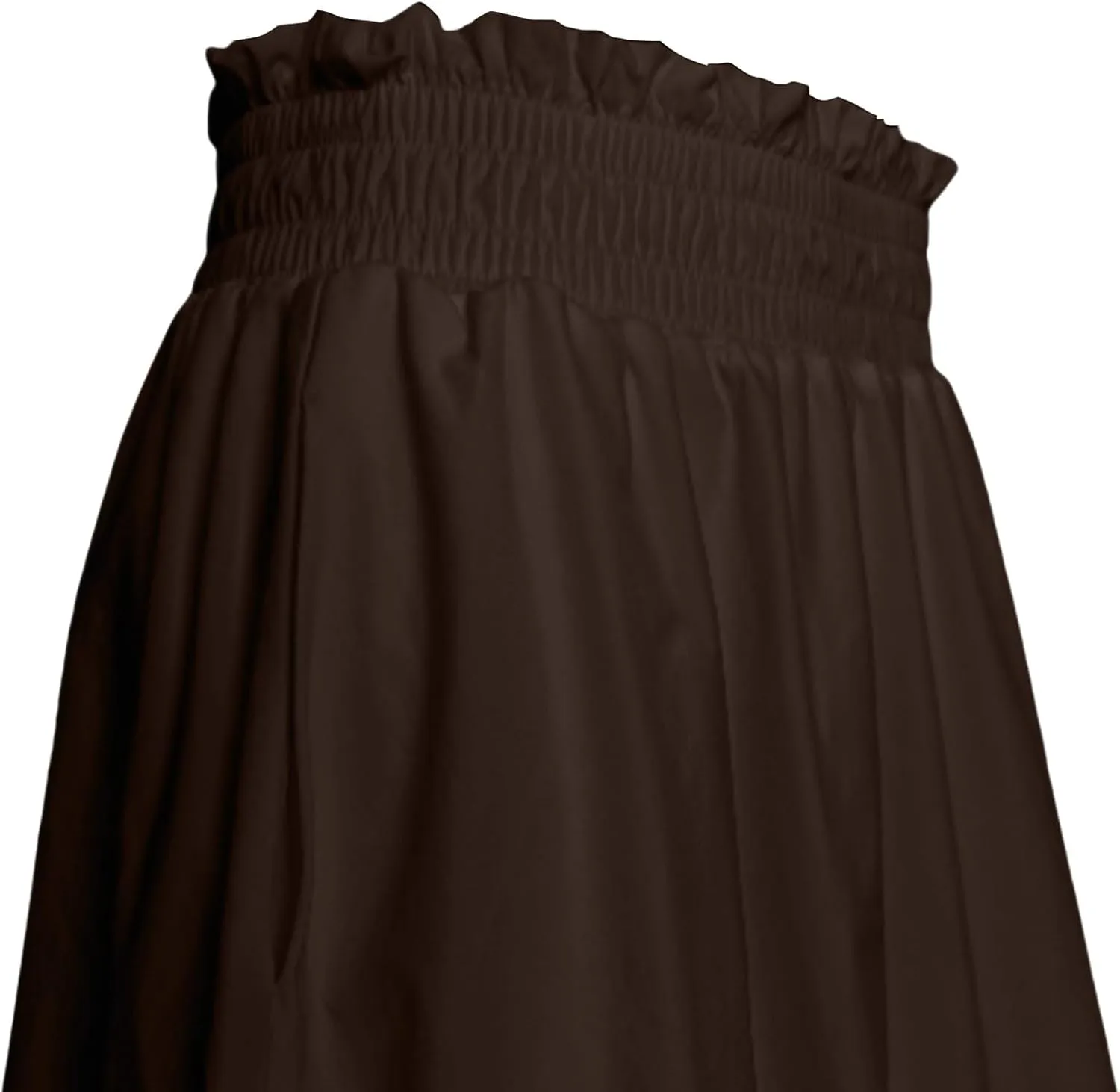 JOFOW Casual Puff Bubble Mini Skirts Going Out Skirts for Women Mini Skirt with Shorts Ruffle Shorts