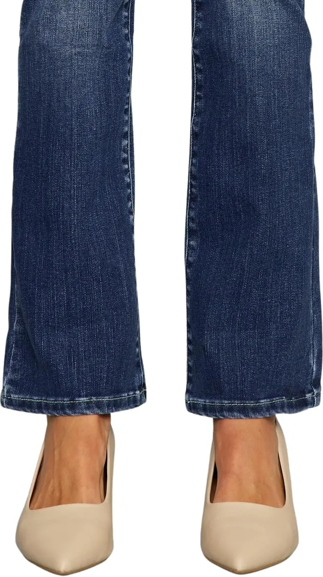 Kan Can Women's Marla High-Rise Skinny Bootcut Jeans KC8683