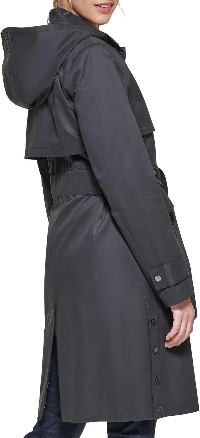 Karl Lagerfeld Paris Women's Belted Trench Coat