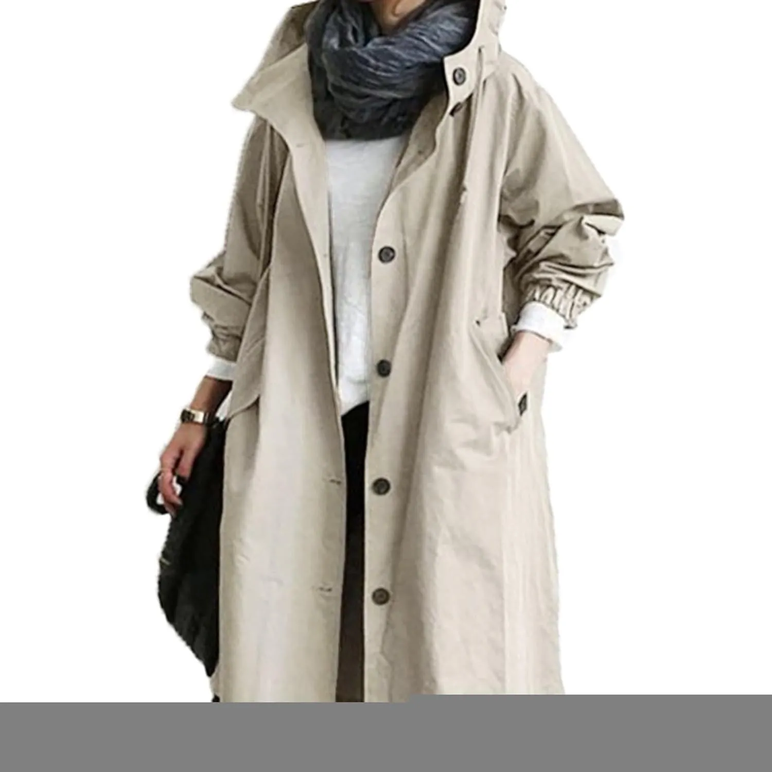 Lapel Jacket with Belt Coat Outwear Womens Elegant Windbreaker Wild Winter Women'S Womens Water-Resistanr Trench