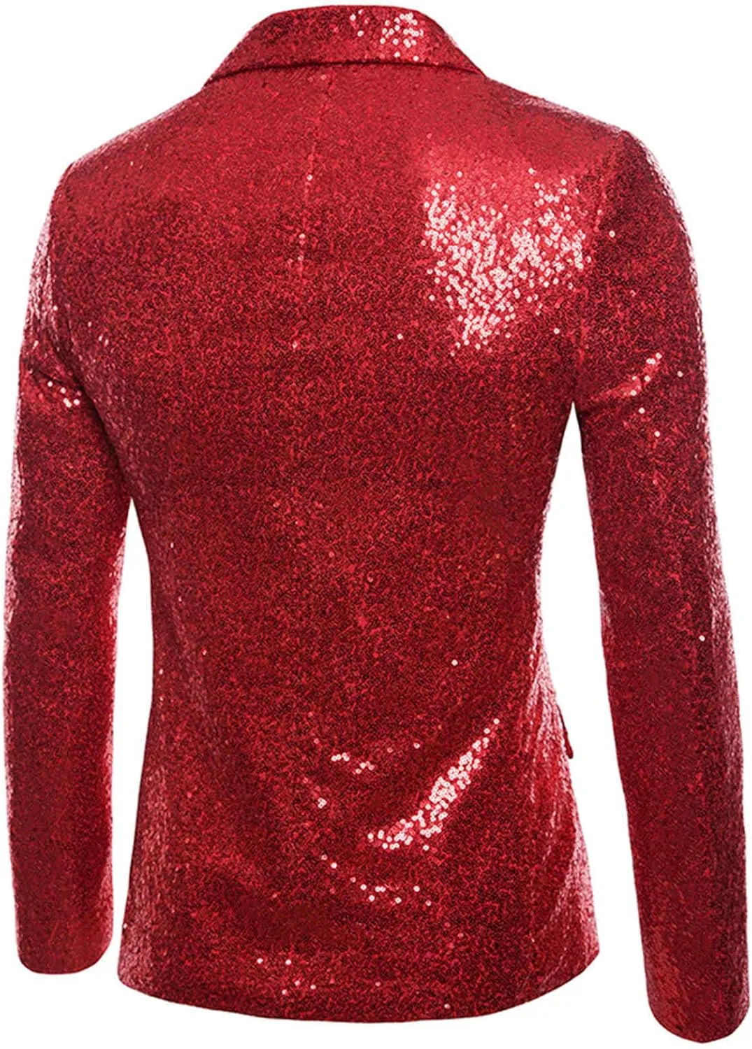 LCMTWX Blazers for Men Button Top Men's Casual Fit Suit One Jacket Charm Coat Sequin Party Men's Coats Jackets Mens Suit