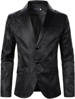 LCMTWX Blazers for Men Button Top Men's Casual Fit Suit One Jacket Charm Coat Sequin Party Men's Coats Jackets Mens Suit