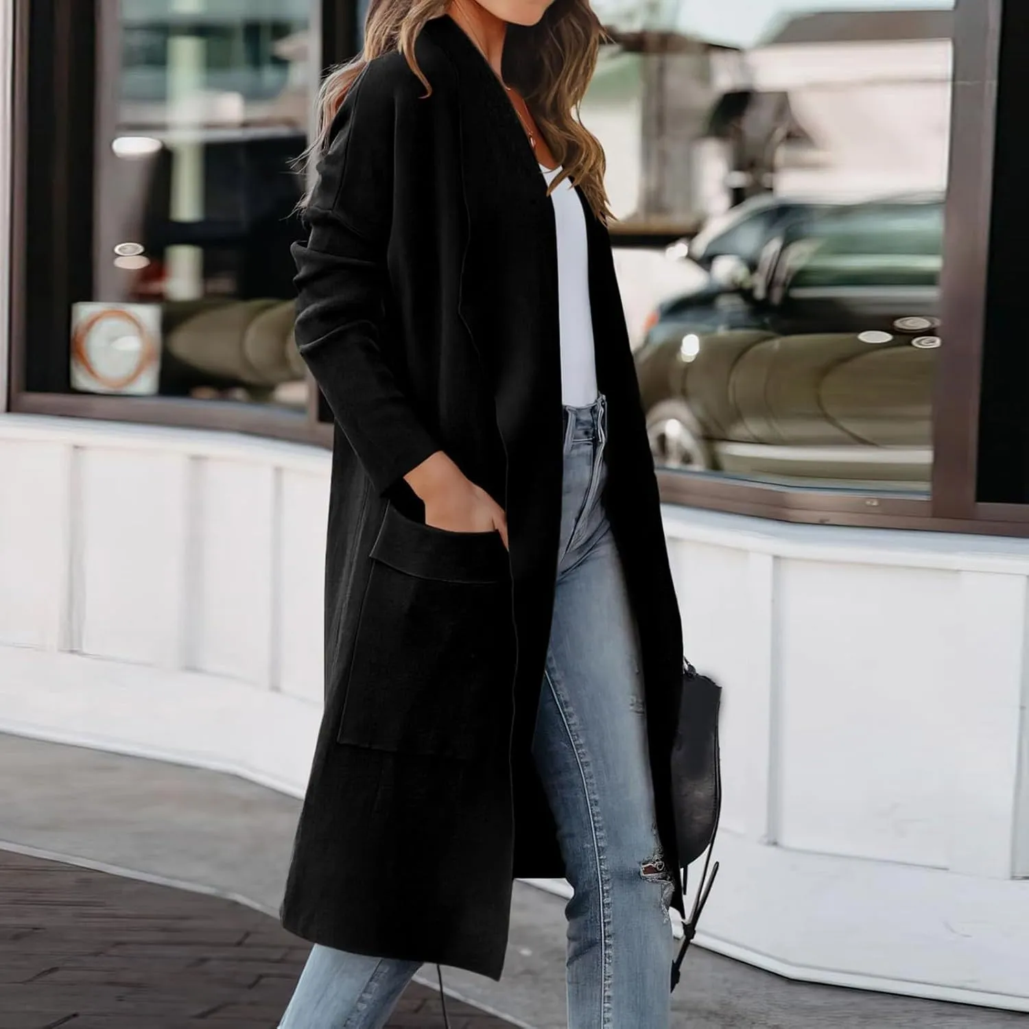 LCMTWX Women's 2023 Fashion Winter Coat Womens Elegant Windbreaker Wild Winter Women's Coat Trench Coats for Women Fall