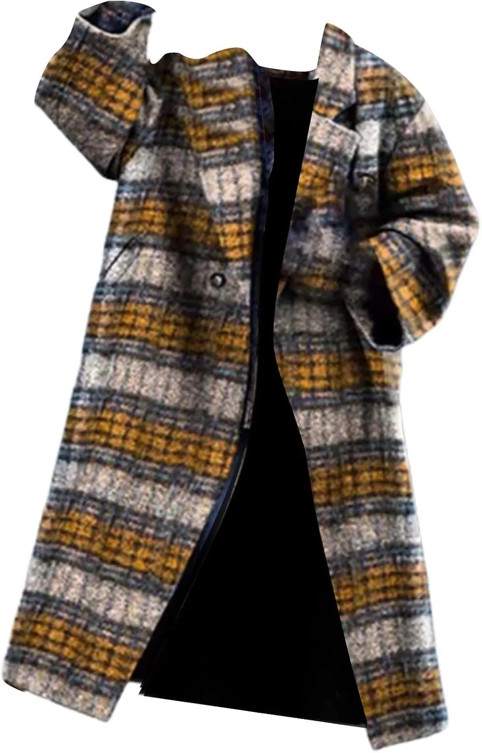 LCMTWX Women's 2023 Fashion Winter Coat Womens Elegant Windbreaker Wild Winter Women's Coat Trench Coats for Women Fall