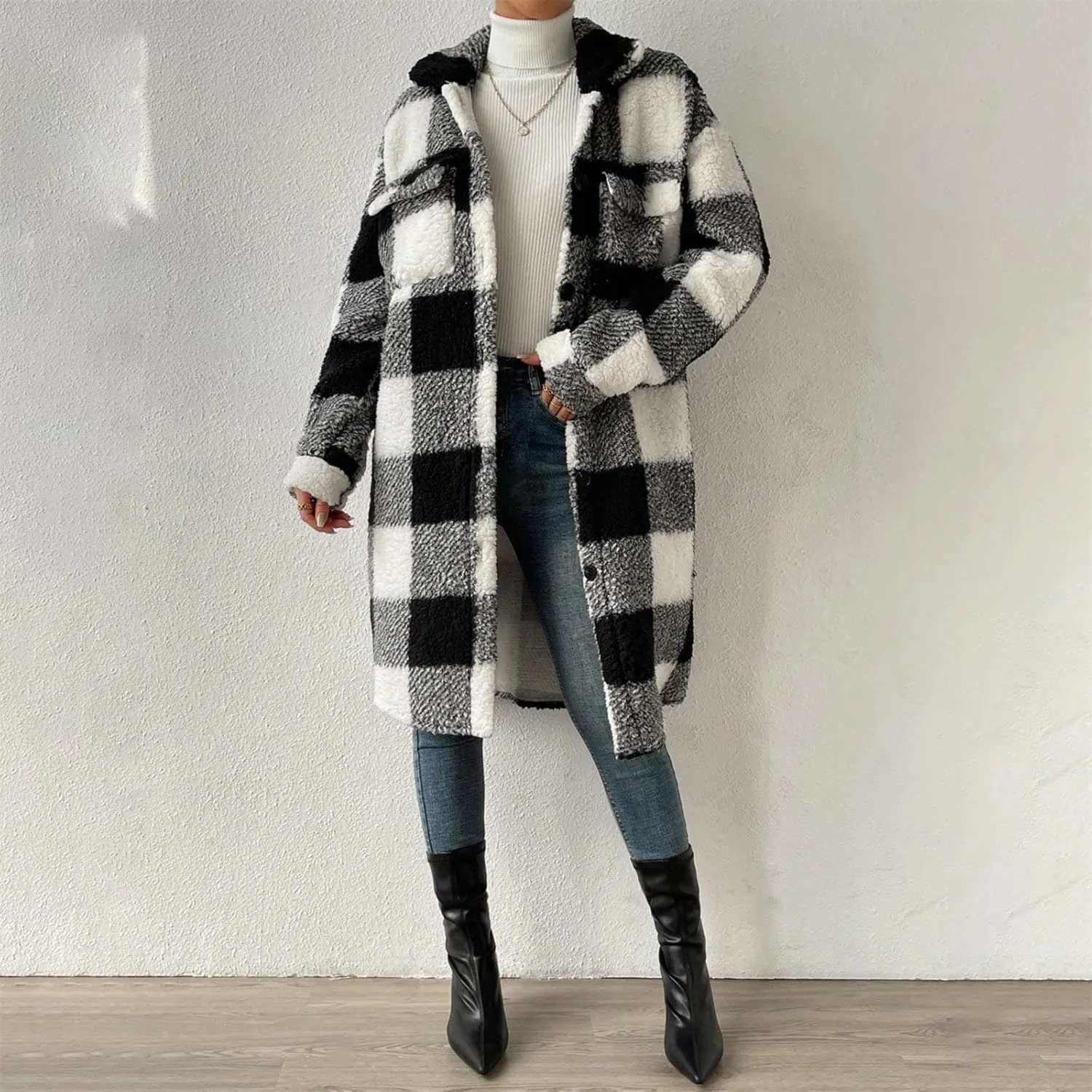 LCMTWX Women'S Winter Coats Color Pocket Long Sleeve Top Hooded Cardigan Jacket Long Jackets For Women Leather Jackets For