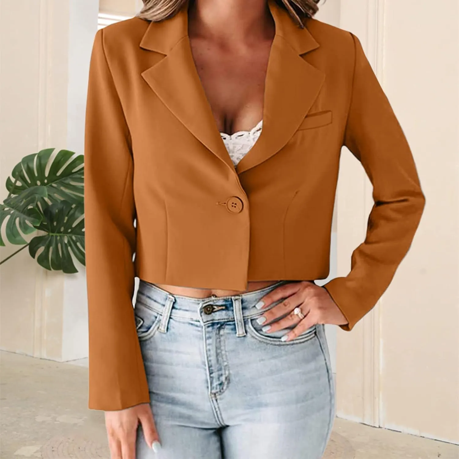 Lightweight Blazer for Women Business for Women Blazers Short Wool Trendy Blazers Pluse Size Oversized Blazer