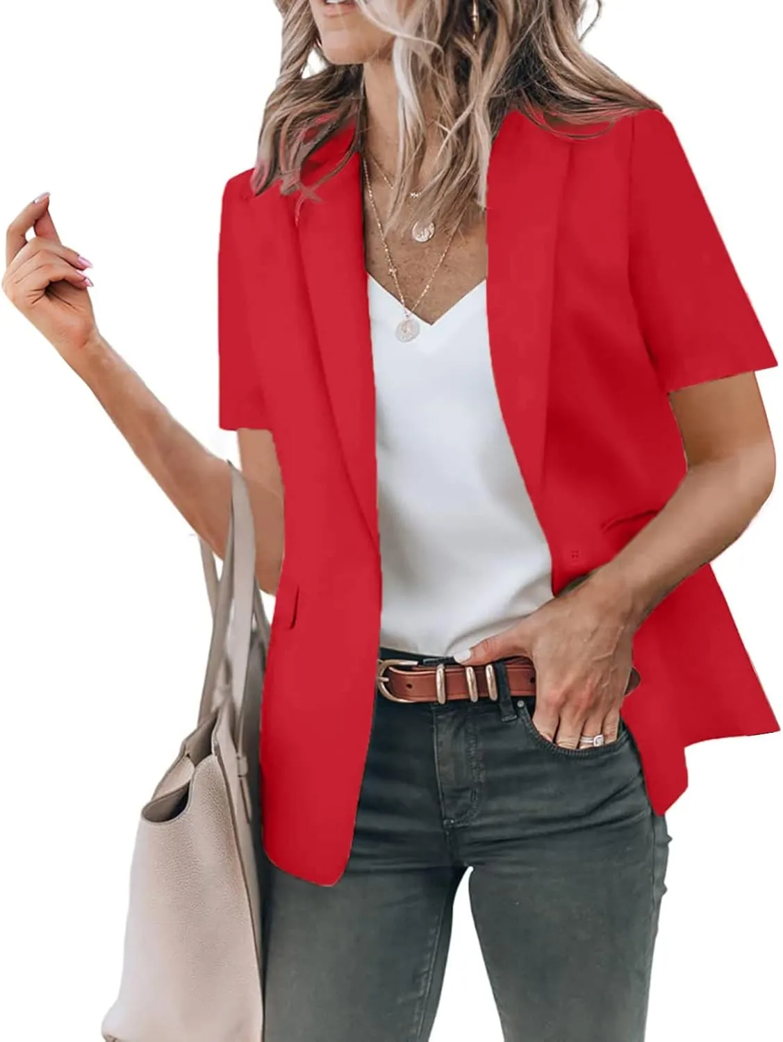 Linen Blazers for Women 2024 Business for Women Jackets Open Front Prtite Fall Winter Top Fitted Gold Blazer