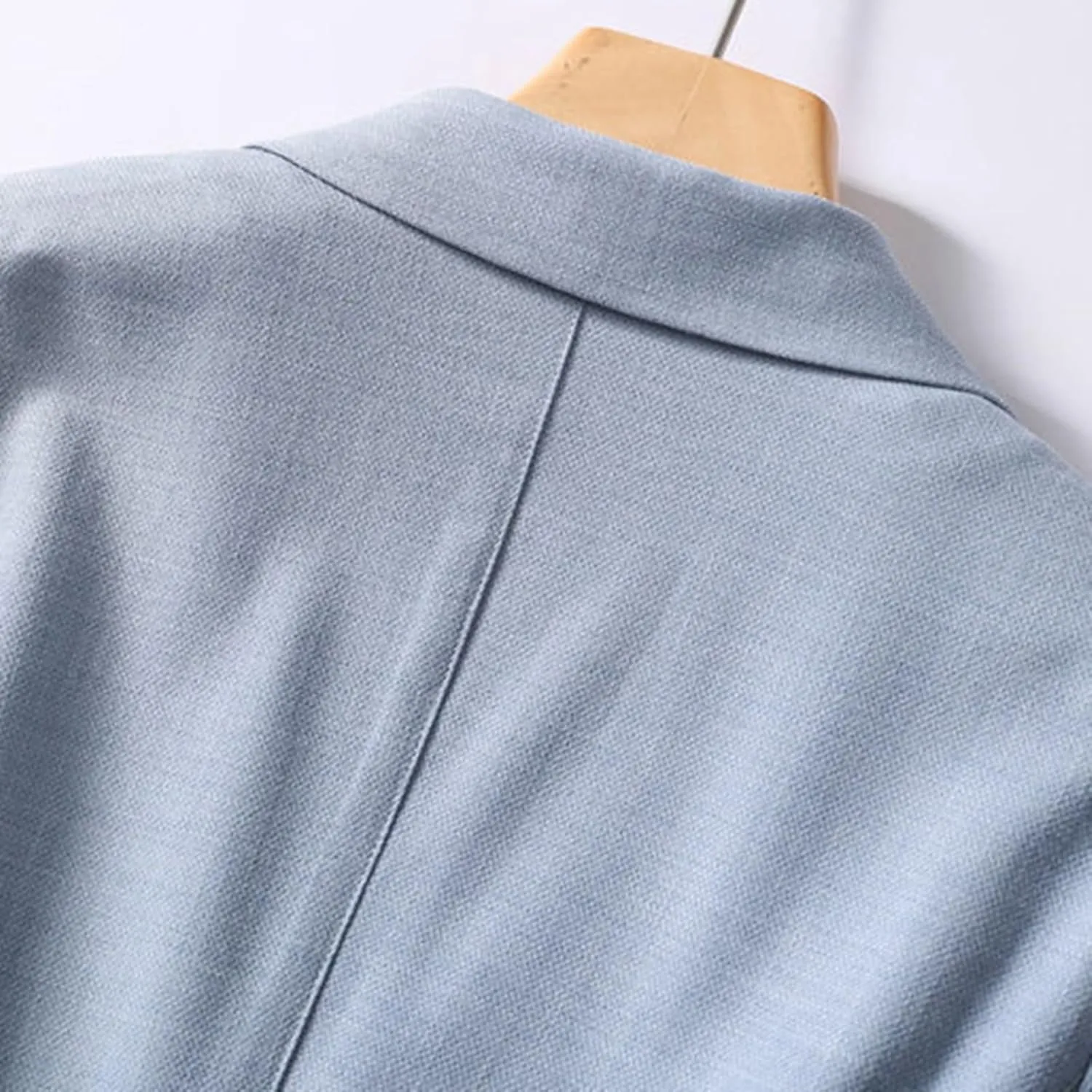 Linen Blazers for Women Business Casual Dressy Lapel Suit Blazer 3/4 Sleeve Lightweight Spring Summer Blazer Jackets