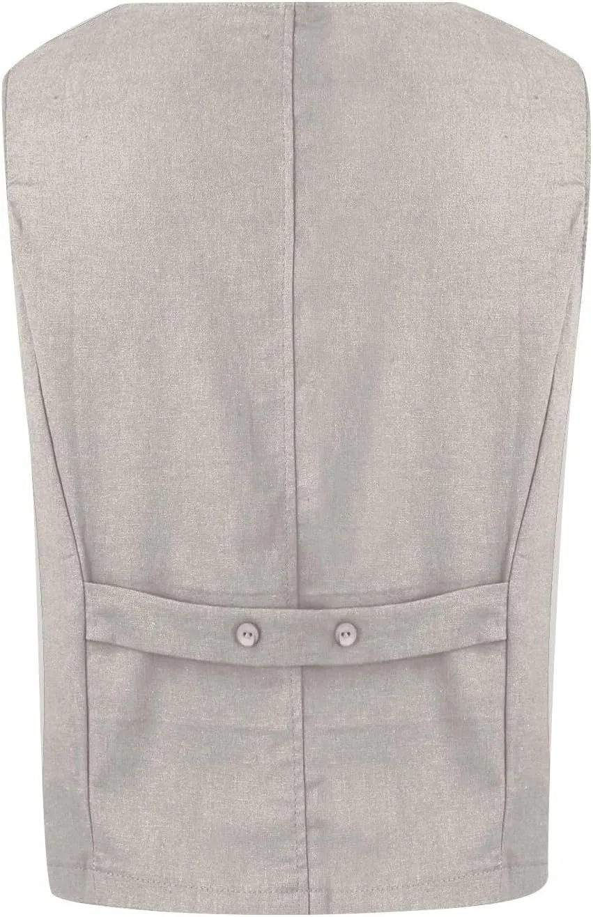 Linen Vest Women,2024 Trendy Button Sleeveless Blazer Cardigans Waistcoat,Dressy Casual V Neck Lightweight Jacket