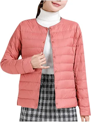Lmdudan Plus Size Women Lightweight Quilted Puffer Jackets 2024 Winter Warm Down Coats Loose Comfy Outwear with Pocket