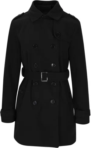 Lmdudan Women's Oversized Trench Coat Long Double Breasted Peacoat Outerwear Knee Length Loose Jacket Coats with Pockets
