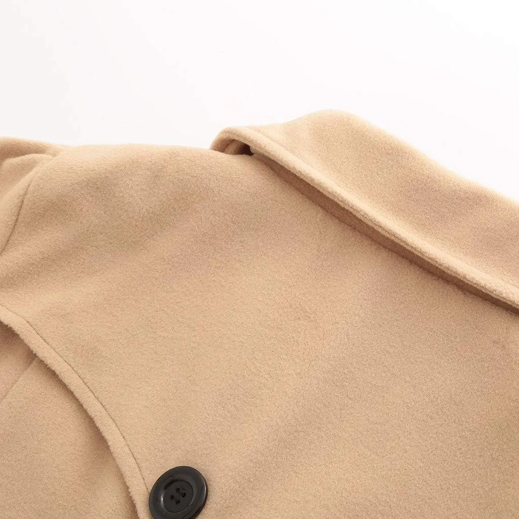 Long Trench Coat for Women Button Down Women Jackets Trench Coats for Women 2023 Peacoat Womens Coat House Coat Women