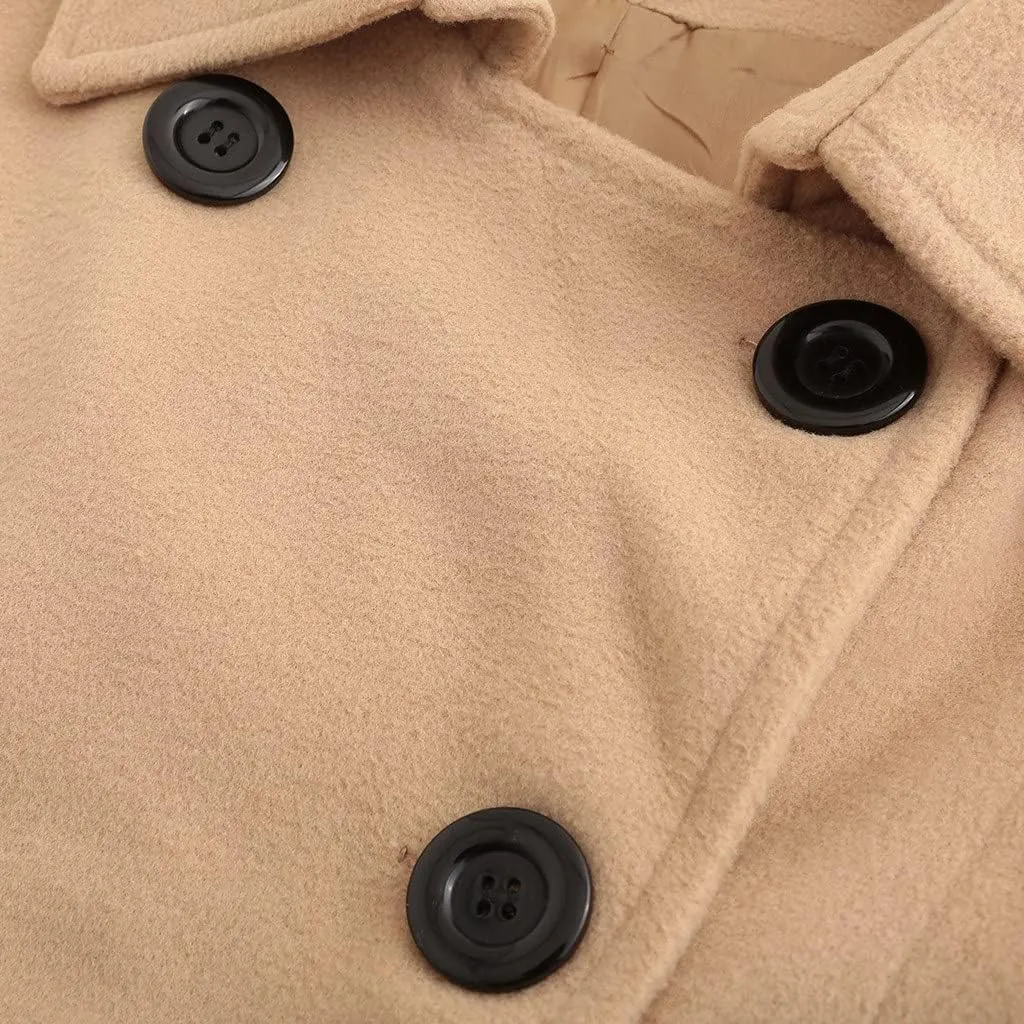 Long Trench Coat for Women Button Down Women Jackets Trench Coats for Women 2023 Peacoat Womens Coat House Coat Women