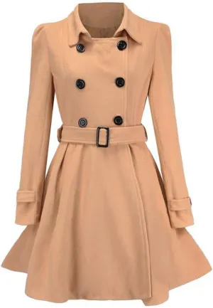 Long Trench Coat for Women Button Down Women Jackets Trench Coats for Women 2023 Peacoat Womens Coat House Coat Women