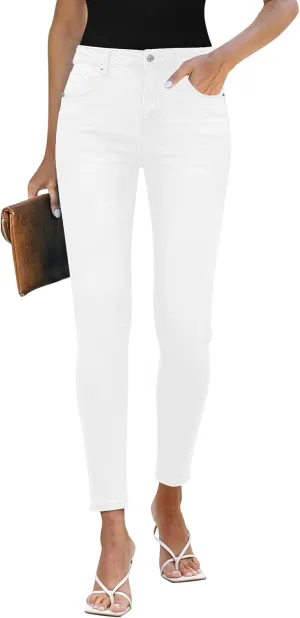 LookbookStore Skinny Jeans for Women Trendy High Waist Slim Fit Comfort Jeggings Jeans Stretchy Denim Pants Work Casual