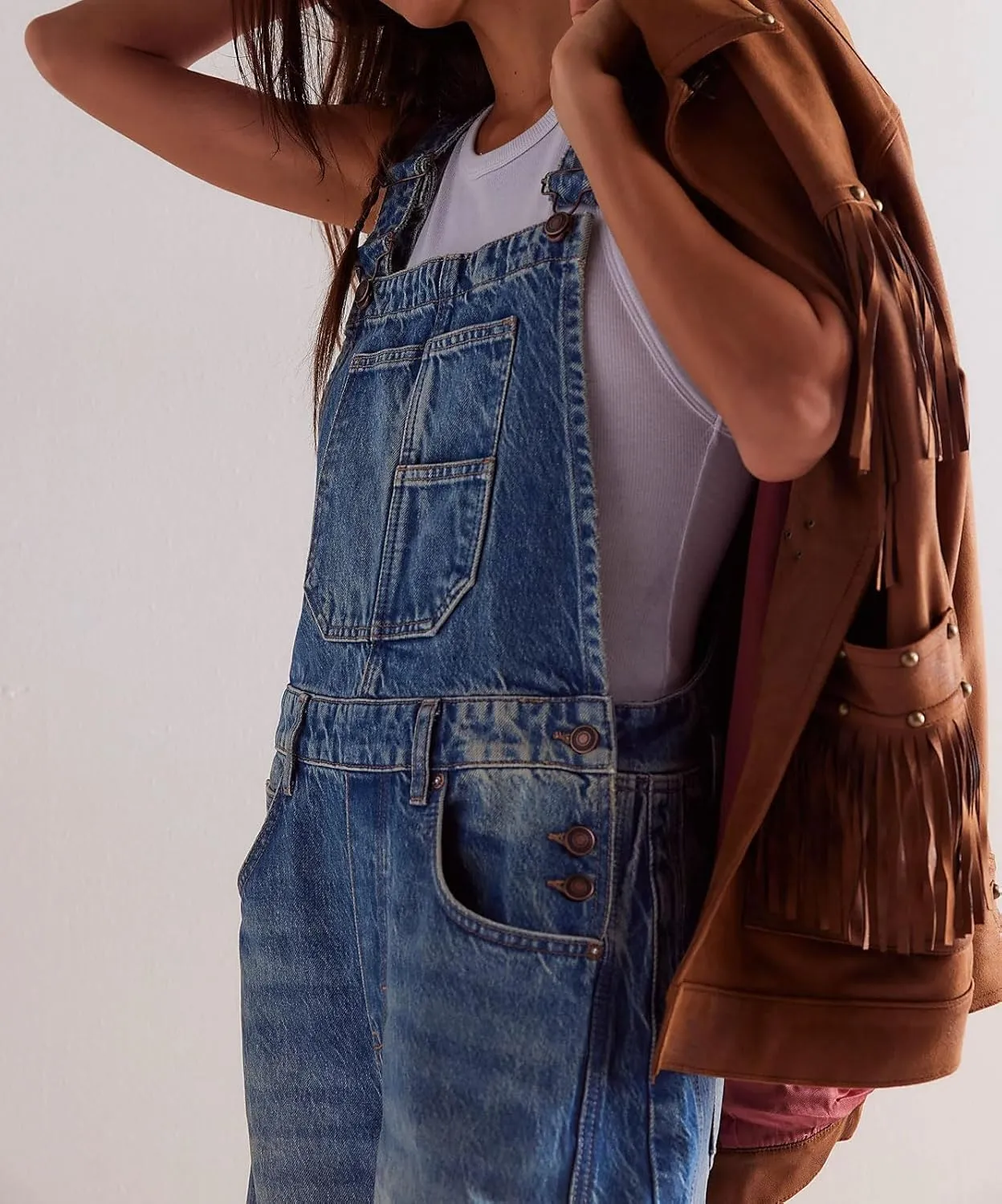 loveimgs Women Y2k Baggy Barrel Jeans Overalls Wide Leg Denim Pants Bib Overalls Jumpsuit Boyfriend Patchwork Jeans