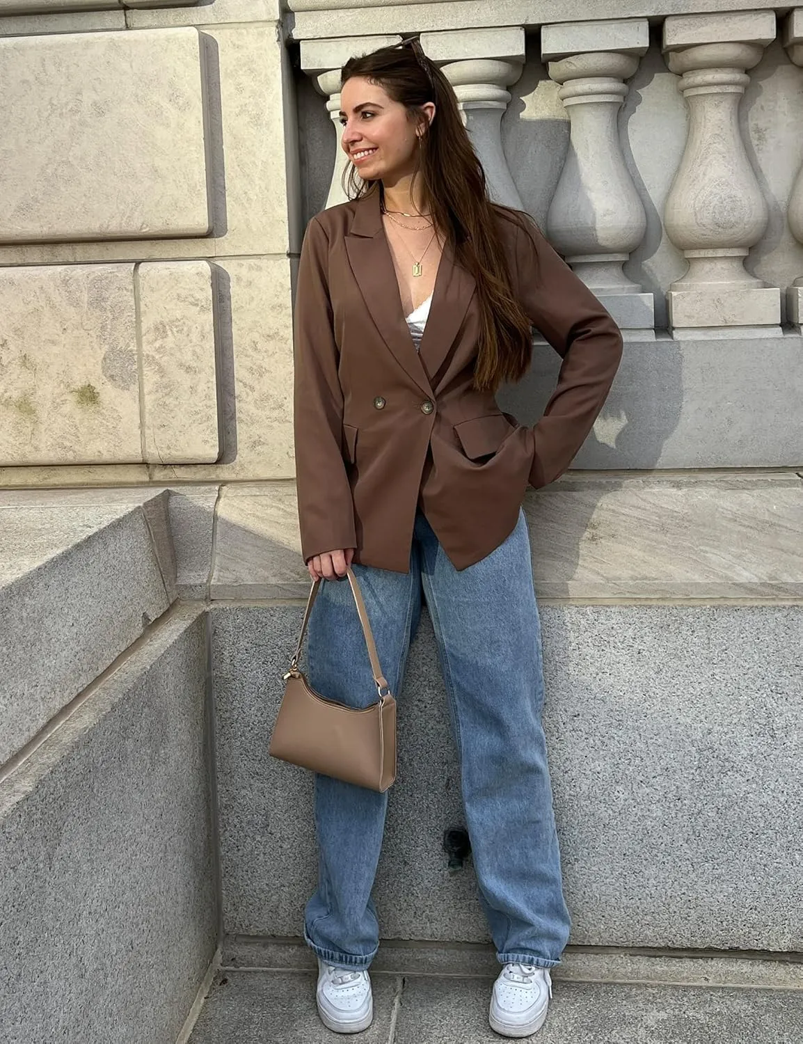luvamia Blazer Jackets for Women Work Casual Office Long Sleeve Fashion Dressy Business Outfits